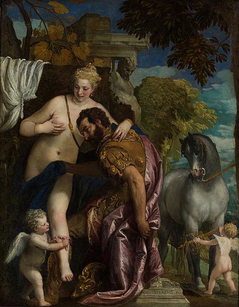 Paolo  Veronese Mars and Venus United by Love China oil painting art